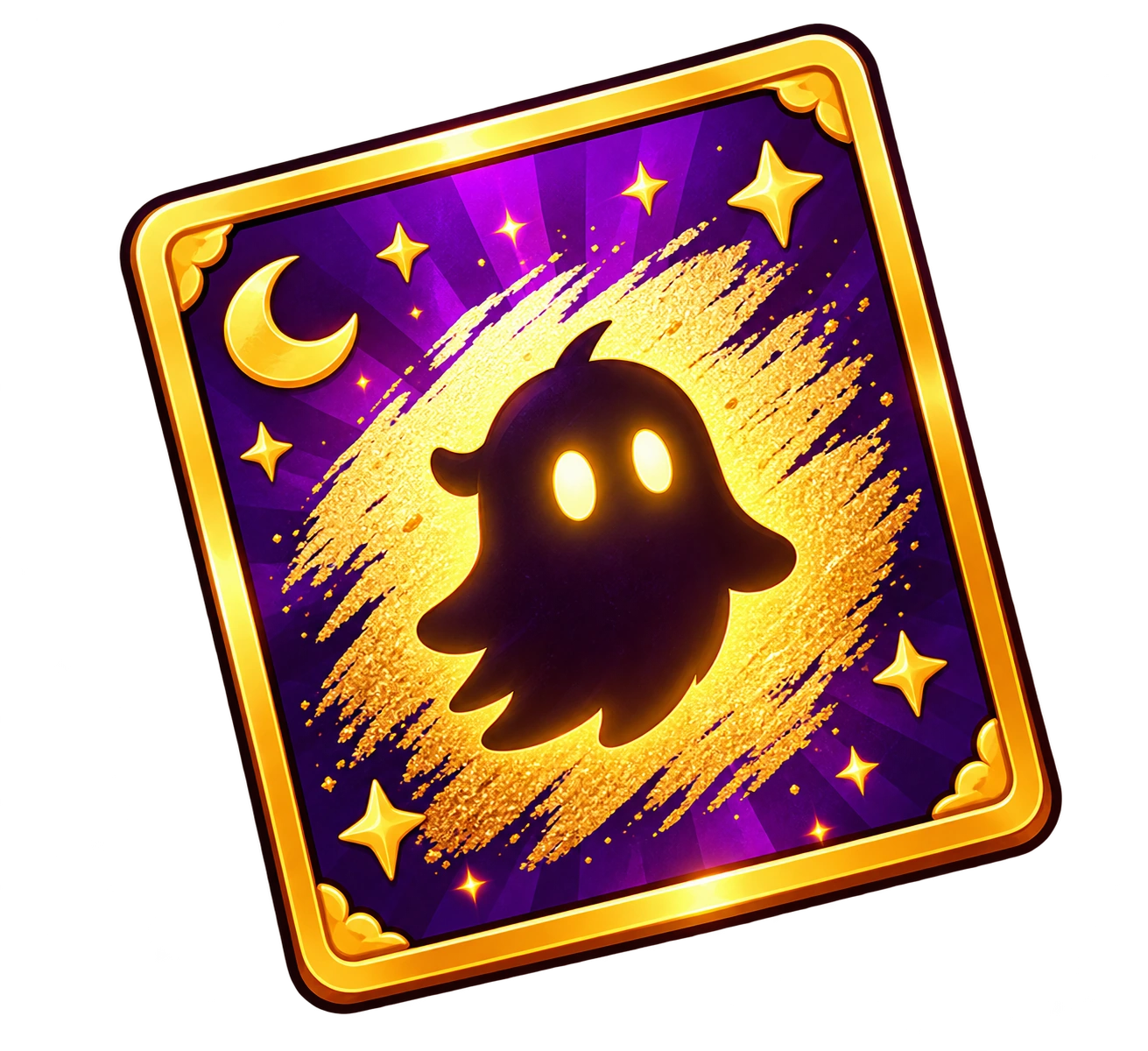 Original golden ghost Scratch Card artwork